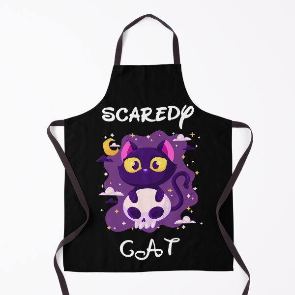 Item preview, SCAREDY CAT FUNNY CUTE CAT HALLOWEEN designed and sold by Dieowl.
