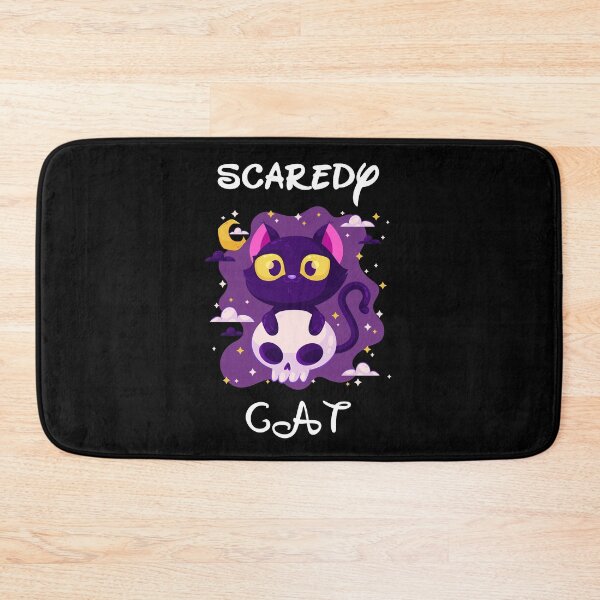 Item preview, SCAREDY CAT FUNNY CUTE CAT HALLOWEEN designed and sold by Dieowl.