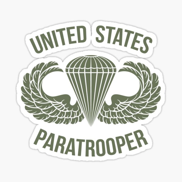 United States Paratrooper Sticker