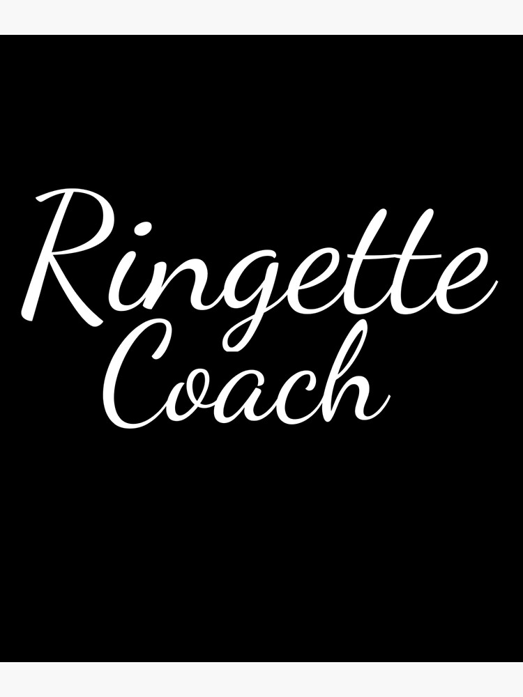 Disover Ringette Coach Skates Premium Matte Vertical Poster