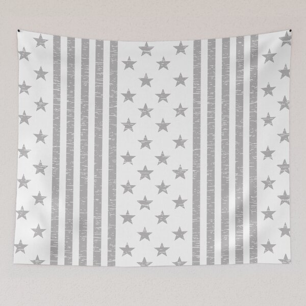 Item preview, Grey Stars and Stripes designed and sold by paivihollander.