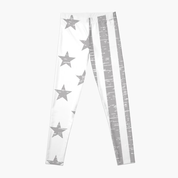Grey Stars and Stripes Leggings