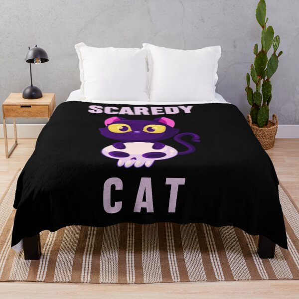 Item preview, SCAREDY CAT FUNNY CUTE CAT HALLOWEEN designed and sold by Dieowl.