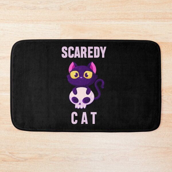 Item preview, SCAREDY CAT FUNNY CUTE CAT HALLOWEEN designed and sold by Dieowl.