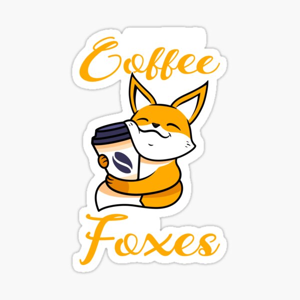 Coffee Fox Stickers Redbubble - starfox frappe roblox