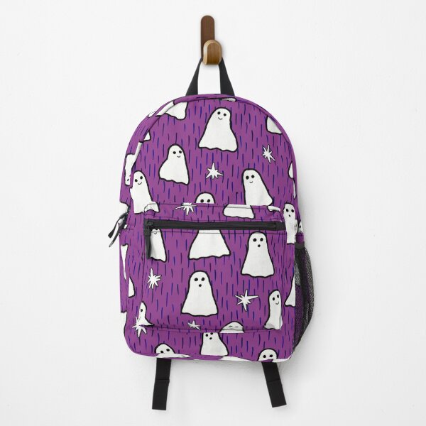 Item preview, Ghosts and Sparkles Halloween Pattern on Dark Purple designed and sold by Harriet Linton.