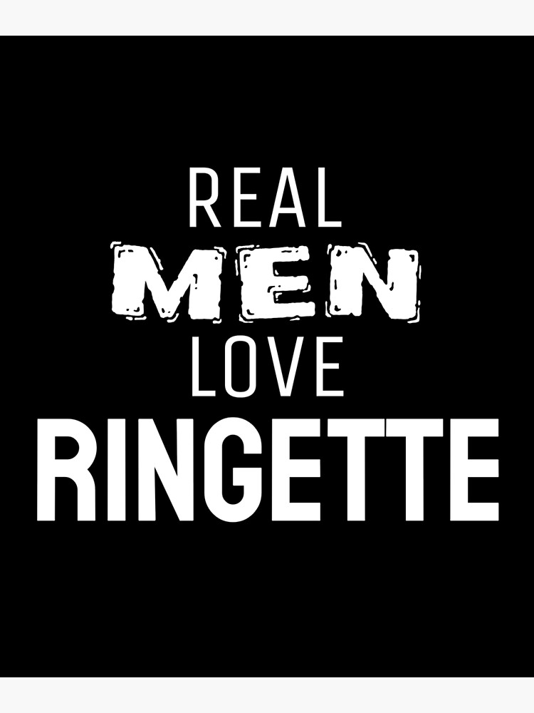 Disover Real Men Love Ringette Premium Matte Vertical Poster