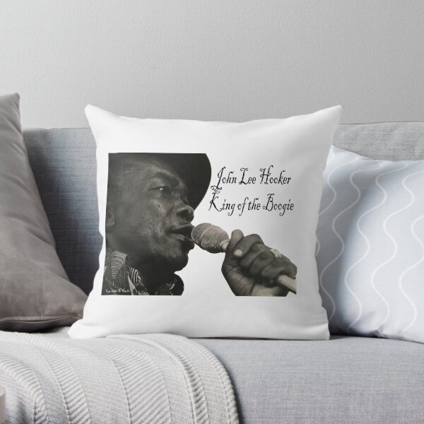 John Lee Hooker Throw Pillow