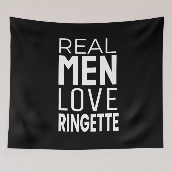 Item preview, Real Men Love Ringette Big Text designed and sold by jacks-tees.