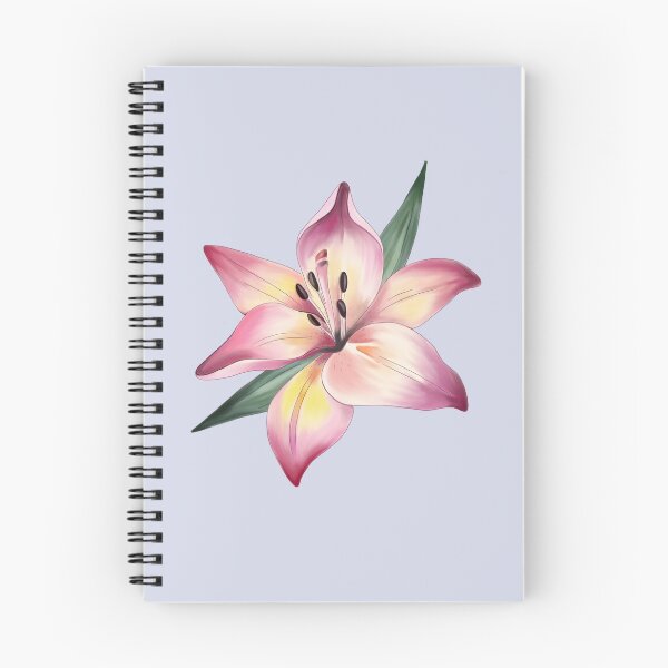 Artikelvorschau, Rosa Lilie digitale Illustration entworfen und verkauft von morgoldenberg.