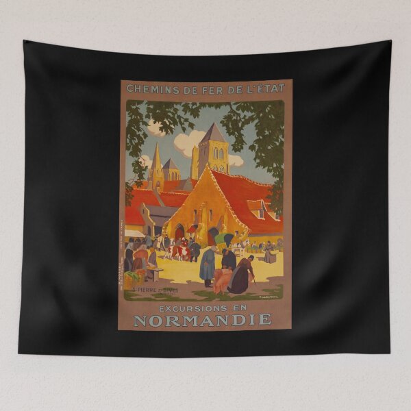 Item preview, ETAT Excursions en Normandie retro poster designed and sold by CorasPosters.