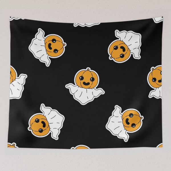 Item preview, Patrón de Halloween del fantasma de calabaza de Halloween designed and sold by JayStacksArt.