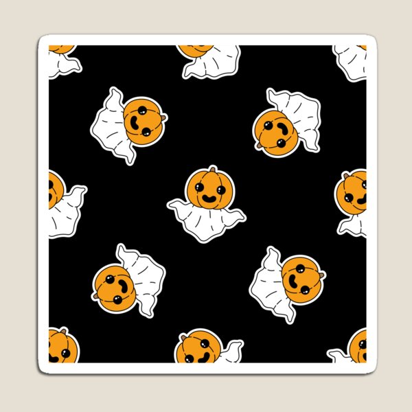 Item preview, Halloween Pattern of Halloween Pumpkin Ghost designed and sold by JayStacksArt.