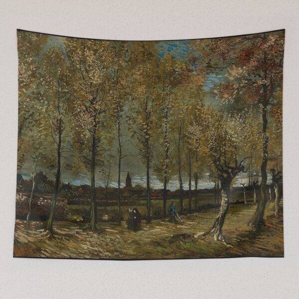 Item preview, Lane with Poplars near Nuenen - Van Gogh - c1885 designed and sold by CrankyOldDude.
