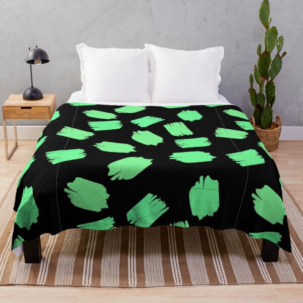 Item preview, Bright Green Paint Scribbles Pattern designed and sold by everything4eva.