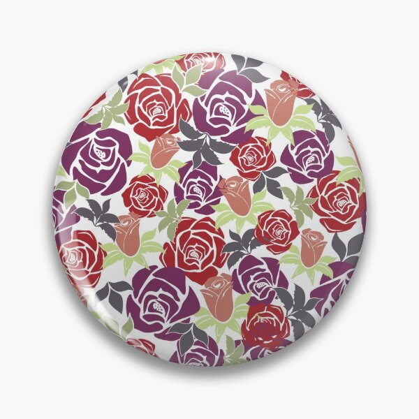 Item preview, Overlapping Red and Purple Roses from the Fancy Floral Zebra Collection II designed and sold by CJAura by Claire Jane Johnson.