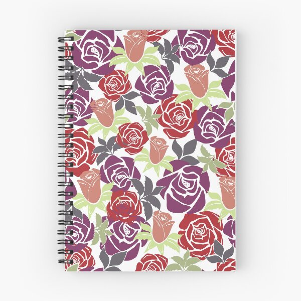 Item preview, Overlapping Red and Purple Roses from the Fancy Floral Zebra Collection II designed and sold by CJAura by Claire Jane Johnson.