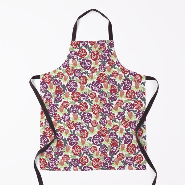 Item preview, Overlapping Red and Purple Roses from the Fancy Floral Zebra Collection II designed and sold by CJAura by Claire Jane Johnson.