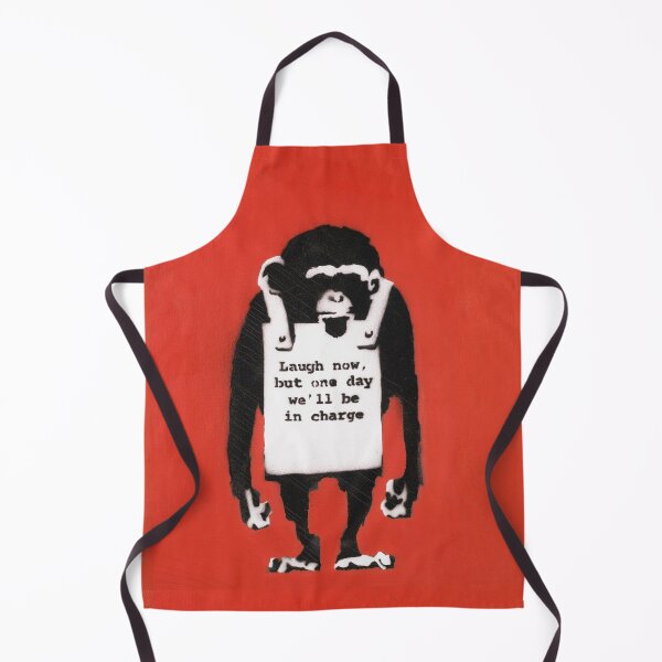 Item preview, Banksy Monkey Laugh Now Red With Stencil Signature designed and sold by WE-ARE-BANKSY.