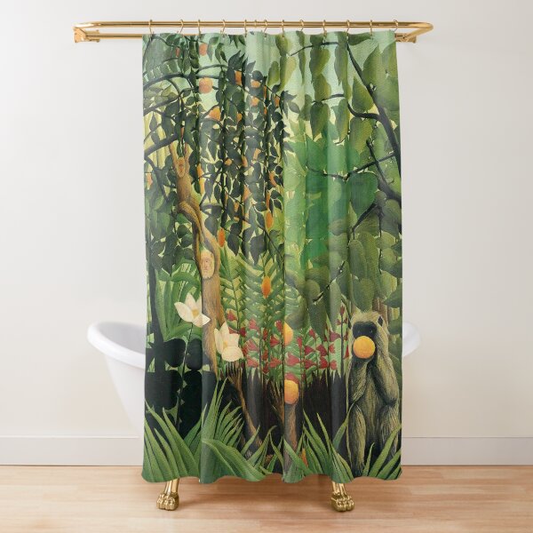 Details about   Jungle Shower Curtain Beach on Mahe Island Print for Bathroom 