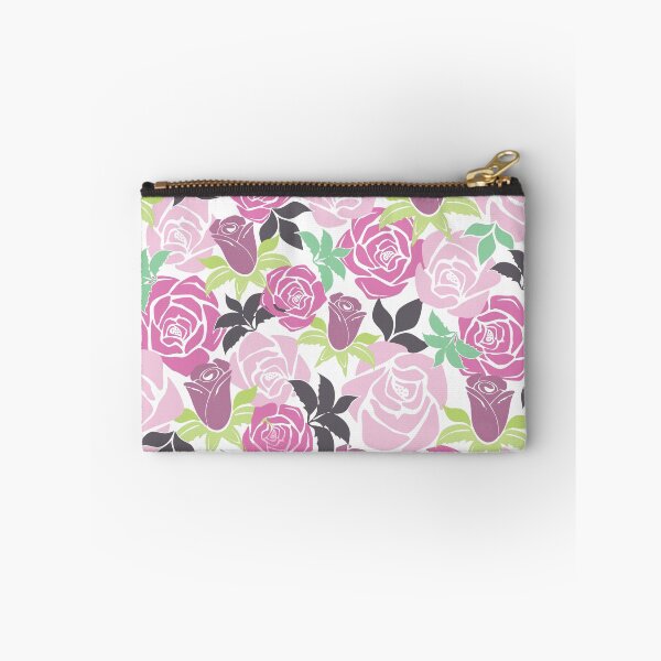 Item preview, Overlapping Pink Roses from the Fancy Floral Zebra Collection designed and sold by CJAura by Claire Jane Johnson.
