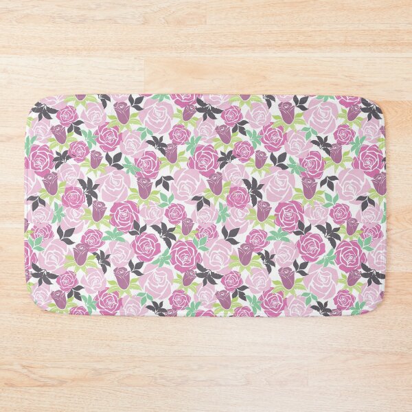 Item preview, Overlapping Pink Roses from the Fancy Floral Zebra Collection designed and sold by CJAura by Claire Jane Johnson.