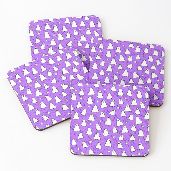 Item preview, Ghosts and Sparkles Halloween Pattern on Purple designed and sold by Harriet Linton.