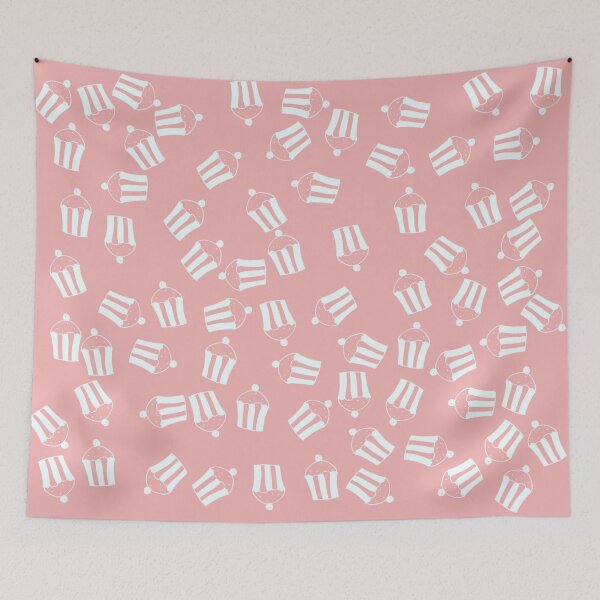 Item preview, Cute cupcake pattern on pink background designed and sold by Aura-E.