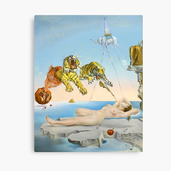 Dream Caused by the Flight of a Bee (HD) Canvas Print