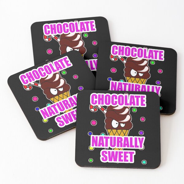 Item preview, Chocolate Naturally Sweet Pink Kawaii Cone designed and sold by vineeth.