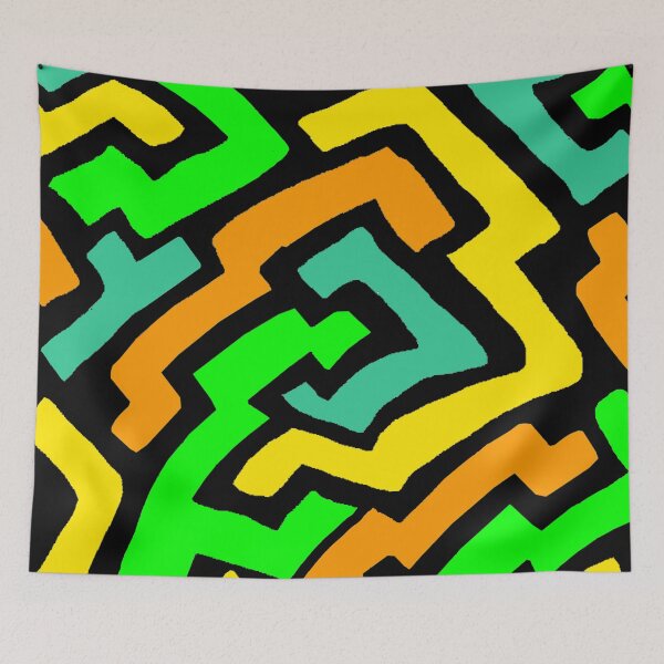 Item preview, Colorful Labyrinth Graphic Design designed and sold by ckylin.