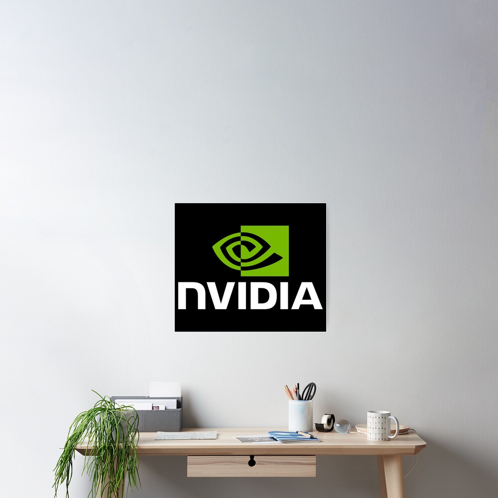 "Nvidia" Poster for Sale by brokenkneestees | Redbubble