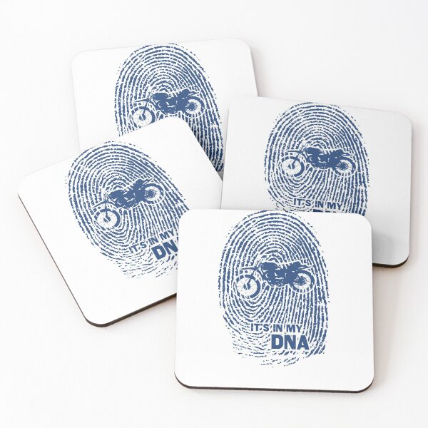 Item preview, Motorcycle DNA Fingerprint Blue designed and sold by BourbonMania.