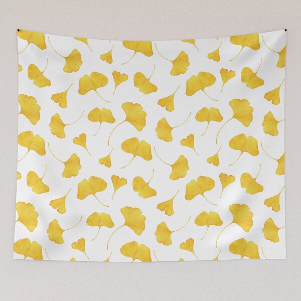 Item preview, Golden Ginkgo Leaves - Fall Colors Repeated Pattern designed and sold by AlicjaCurioseur.