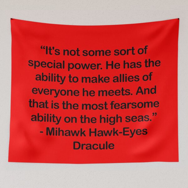 Item preview,  Mihawk Hawk-Eyes Dracule - Quote designed and sold by Epicanimequotes.