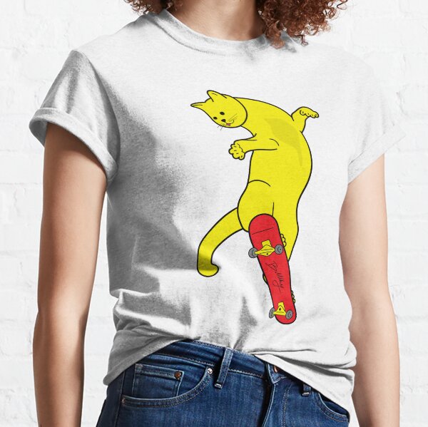 SKATEBOARD'S CAT - Cat on a skateboard / Billky Classic T-Shirt
