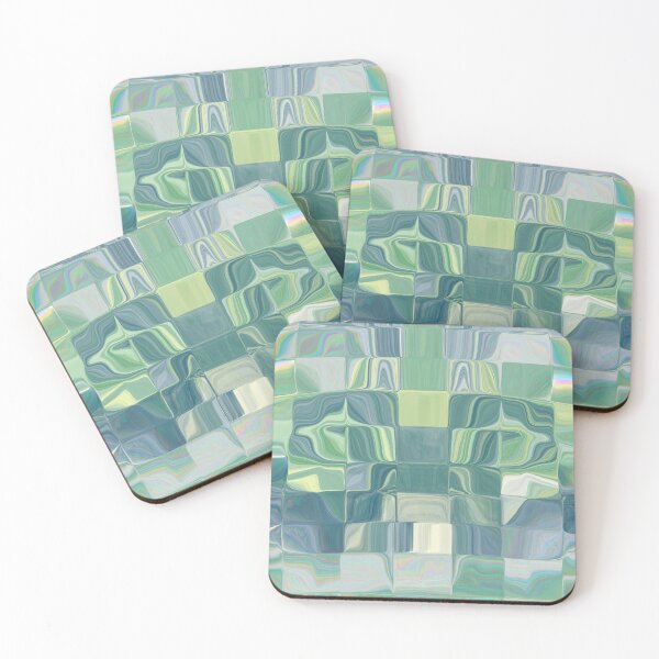 Item preview, Check pattern in green and blue designed and sold by Patricia Piotrak.