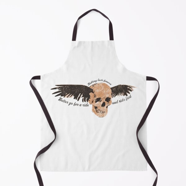 Item preview, Motorcycle Flying Skull Deaths Head designed and sold by BourbonMania.