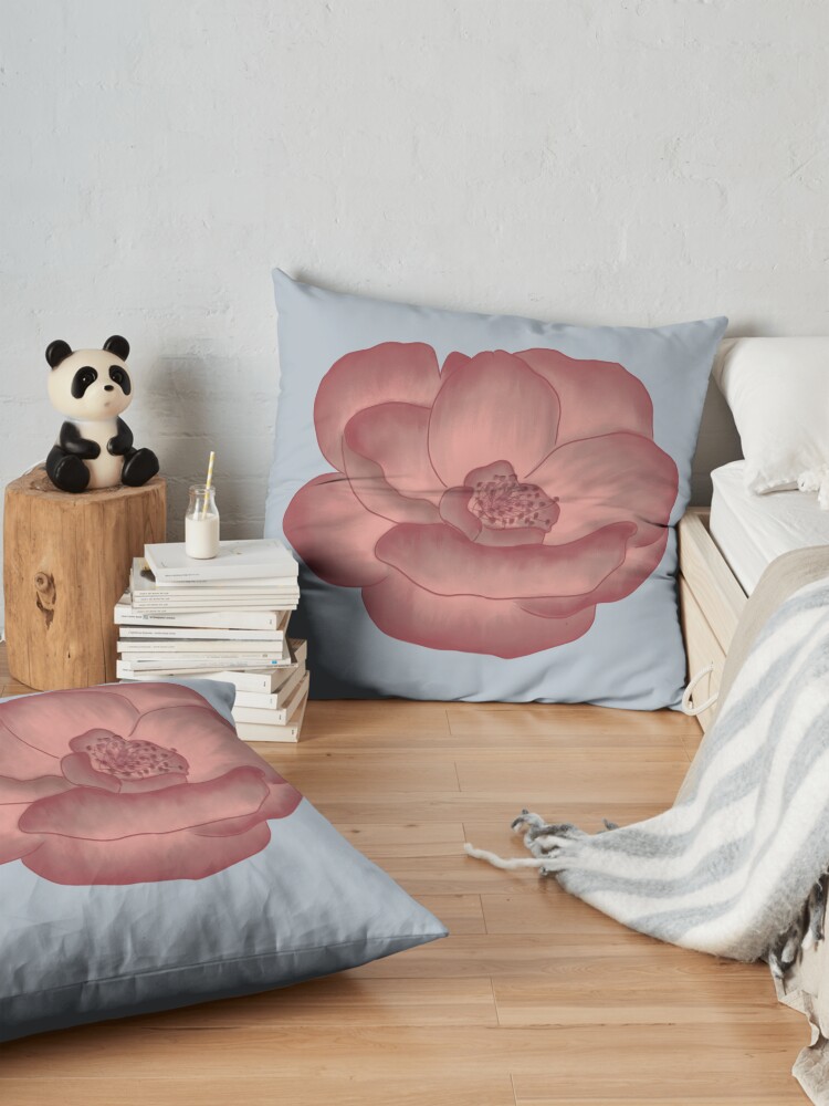 Alternate view of Pretty Pink Primrose Floor Pillow
