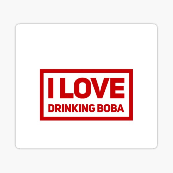 Vista previa del artículo con la obra «ME ENCANTA BEBER BOBA», diseñado y vendido por healthybrains.