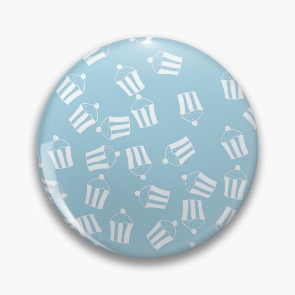 Item preview, Cute cupcake pattern on blue background designed and sold by Aura-E.