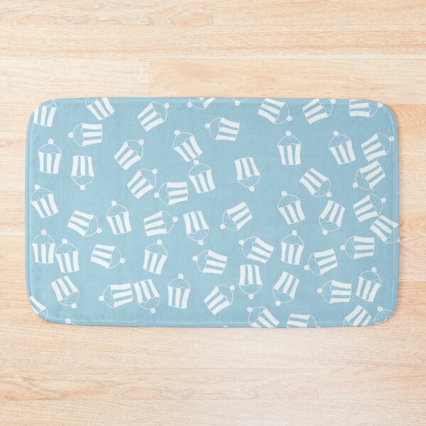 Item preview, Cute cupcake pattern on blue background designed and sold by Aura-E.