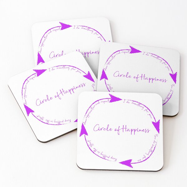 Item preview, Circle of Happiness Pink designed and sold by Ohmywordartist.