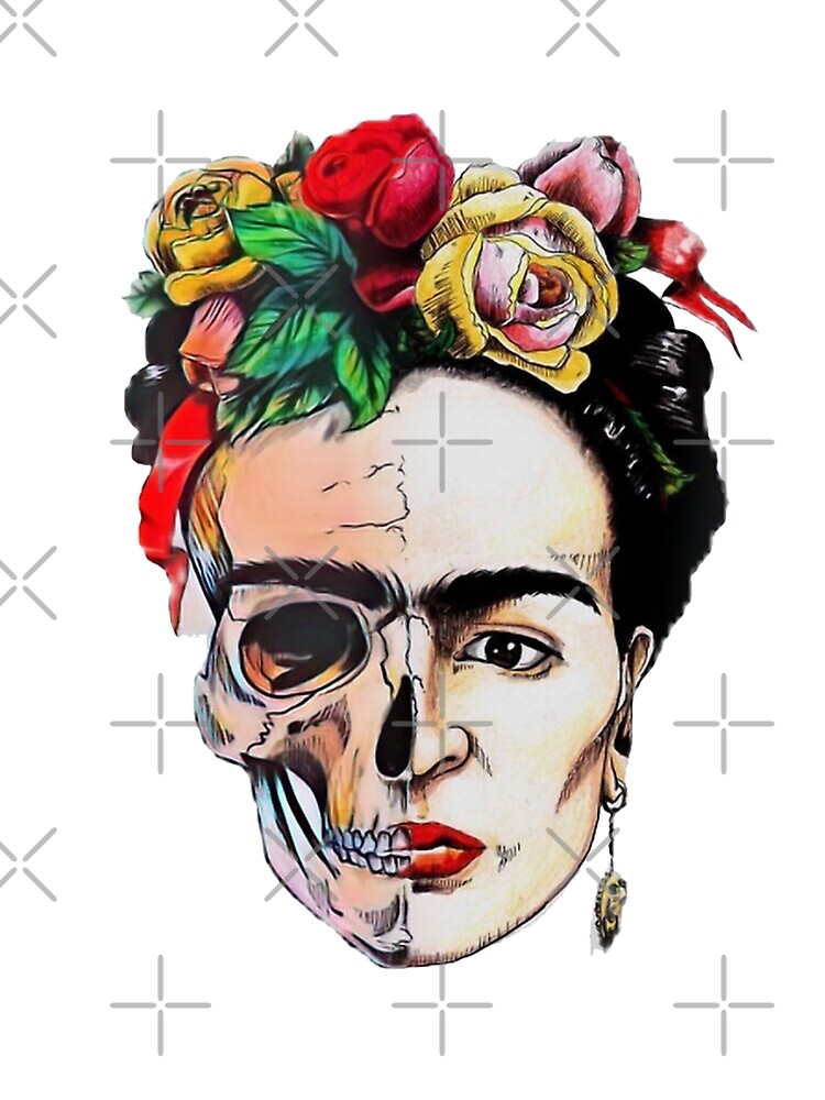 Frida Kahlo Skull Art Print for Sale by aanase