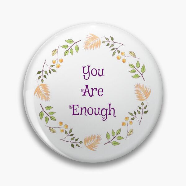 Item preview, You Are Enough Fall Wreath Affirmation designed and sold by CottoVerdi.