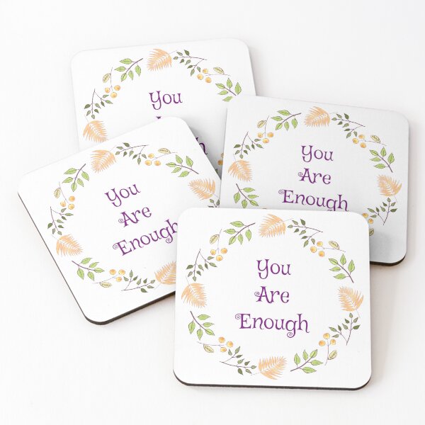 Item preview, You Are Enough Fall Wreath Affirmation designed and sold by CottoVerdi.