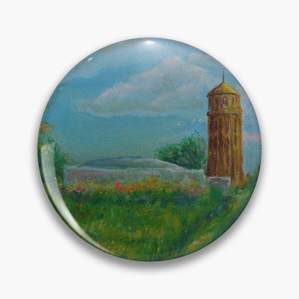 Item preview, Oil Painting - Linton Water Tower, Cambridgeshire 2016 designed and sold by Igor Pozdnyakov.