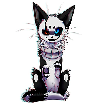 Artwork thumbnail, Gaster Cat by Ruthria