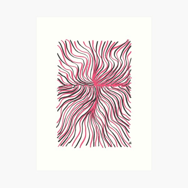 2020 09 16 Sketchbook Red and Black Art Print