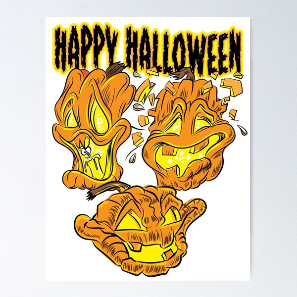 Item preview, Happy Halloween Jack-O-Lanterns by eShirtLabs designed and sold by eShirtLabs.